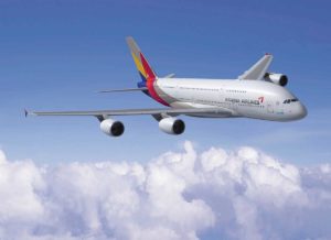 Im Asiana Airlines A380 von Frankfurt nach Seoul
