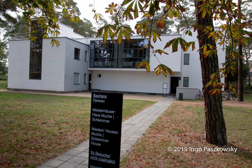 Die Meisterhäuser von Muche und Schlemmer sind für Besucher nicht zugänglich