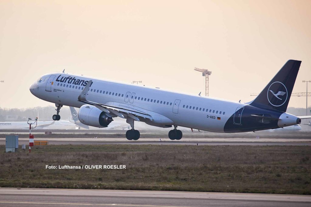 Lufthansa-Airbus A321neo D-AIED. Foto: Lufthansa / OLIVER ROESLER