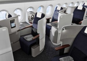 Lufthansa-Sitzplatzkonfiguration und wichtige Daten zu den „Eindeckern“ - die Fotos 17 Lufthansa Allegris Business Class - von allen Plätzen der Business Class aus haben Passagiere direkten Zugang zum Gang. / Foto: Lufthansa