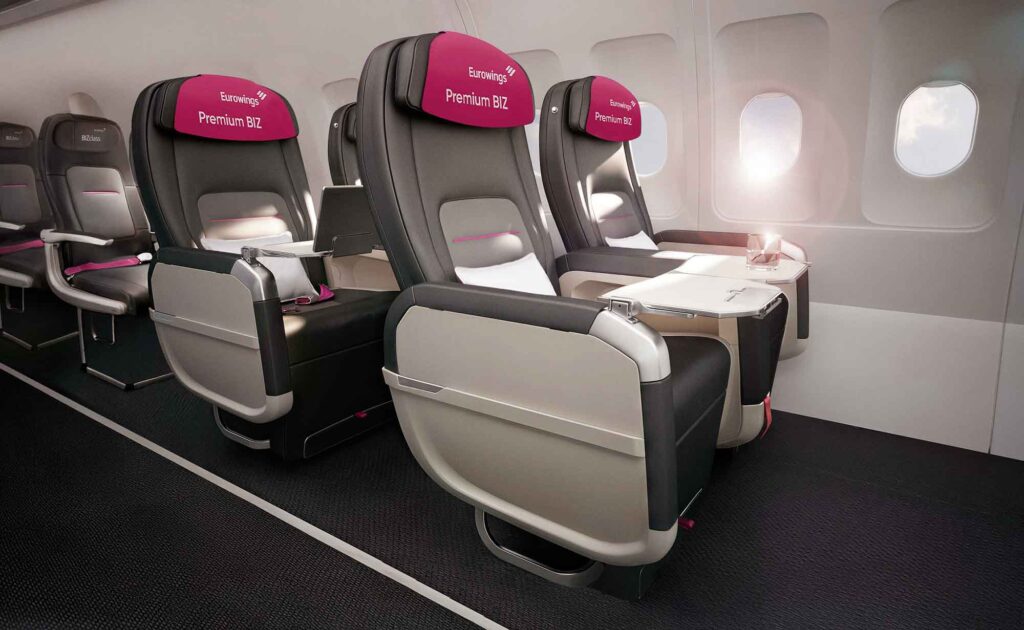 Steckbrief Eurowings: Flugzeuge, Kabinen und Services 3 weltreisendernet 250820 eurowings premium biz seat cabin 2 250820