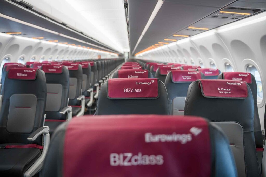 Steckbrief Eurowings: Flugzeuge, Kabinen und Services 5 weltreisendernet eurowings kabine cabin bizclass 2 250821