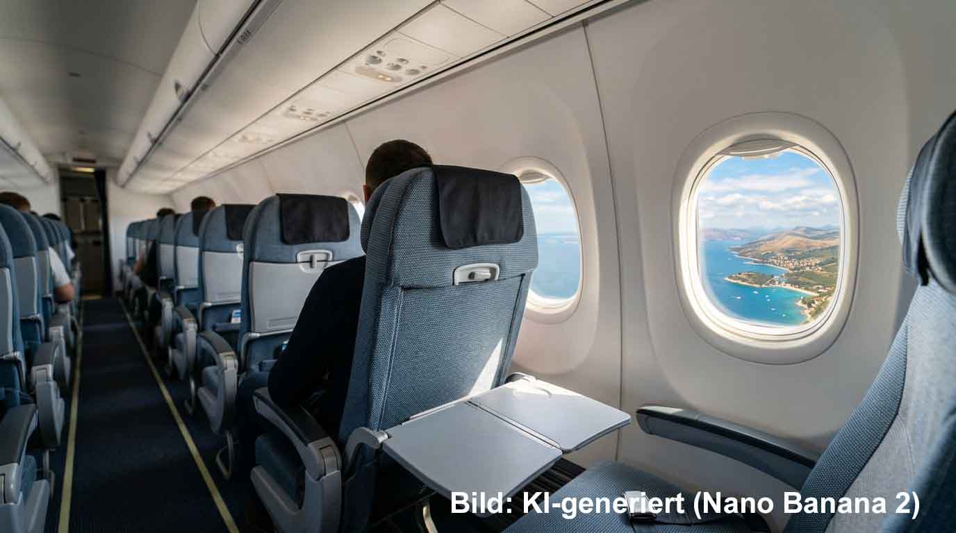 Flüge nach Kroatien: Airlines, Flugzeugtypen und Kabinenkomfort im Vergleich 1 weltreisendernet kroatien 260903